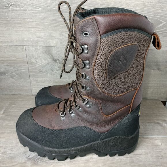 LaCrosse Boots Mens 11 Brown Leather Ice Snow King Winter Insulated Thinsulate - Picture 5 of 15